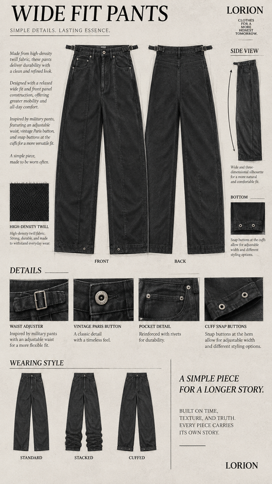 WIDE FIT PANTS