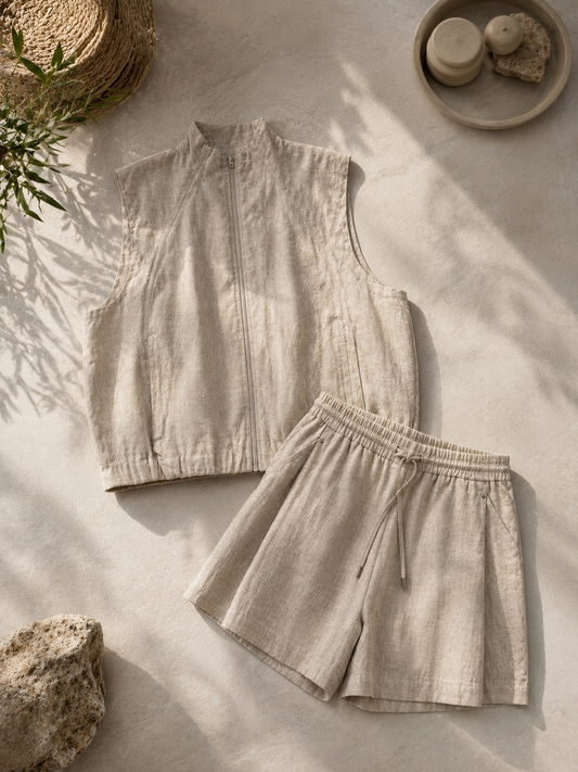 Linen Utility Vest