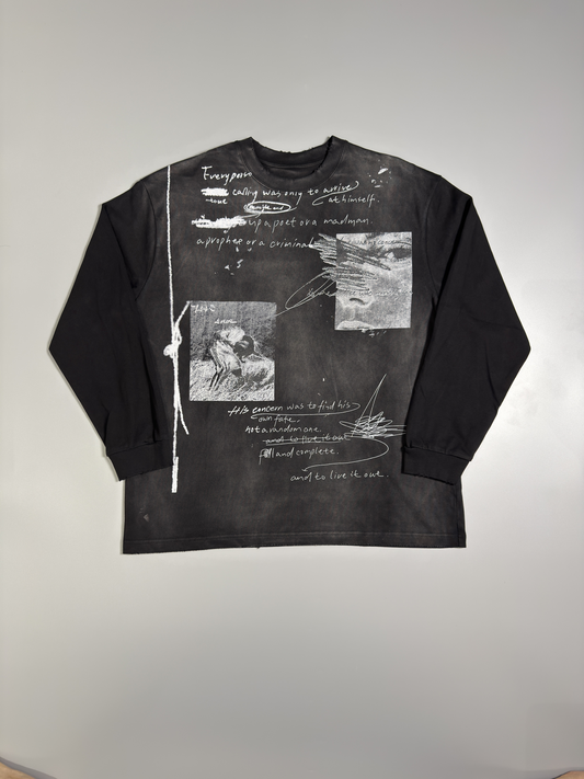 Handwritten Long Sleeve Tee