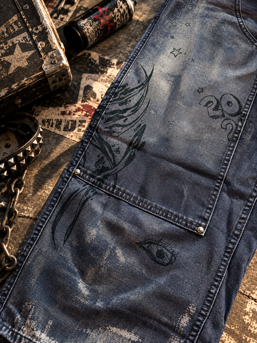 HEAVY CANVAS WORK PANTS-Purple