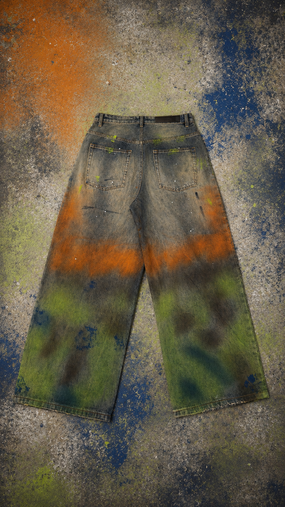 LORION HAND-SPLATTER DENIM