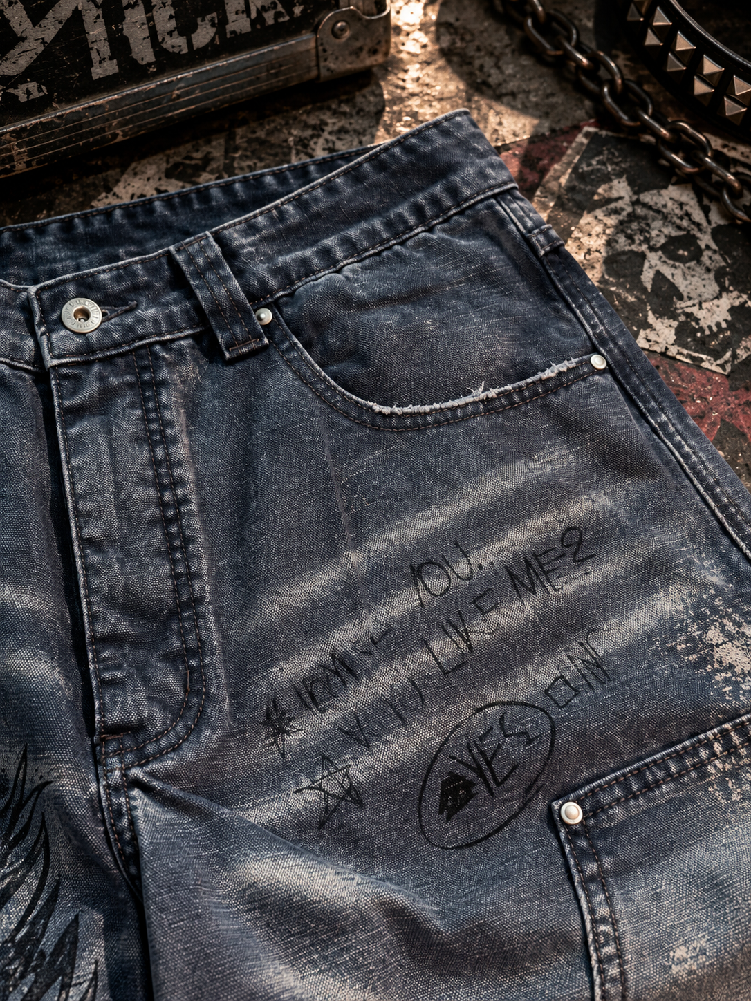 HEAVY CANVAS WORK PANTS-Purple