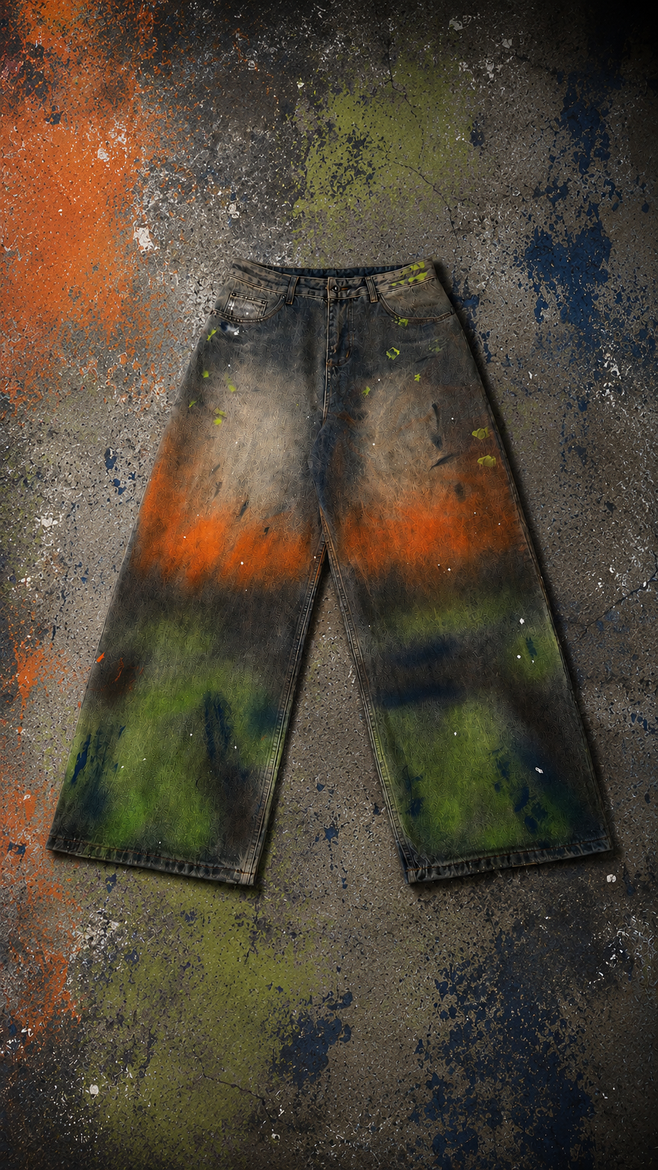 LORION HAND-SPLATTER DENIM