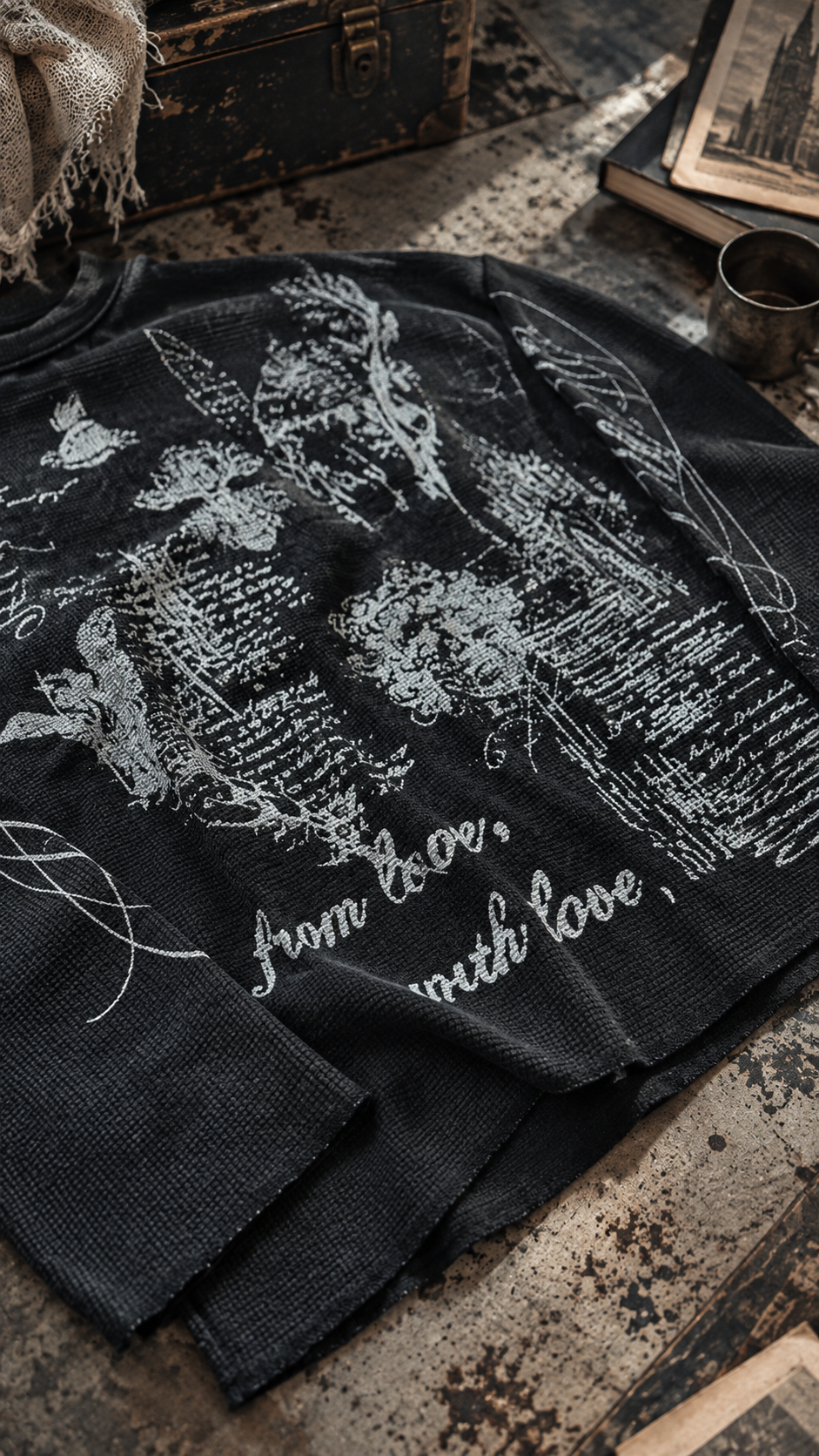 WAFFLE LONG SLEEVE TEE