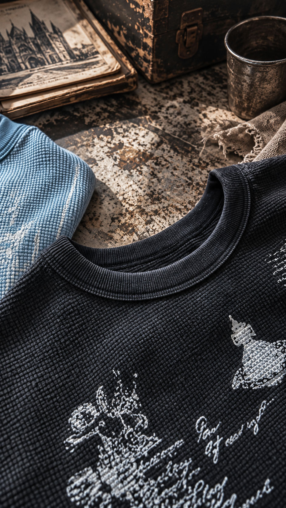 WAFFLE LONG SLEEVE TEE