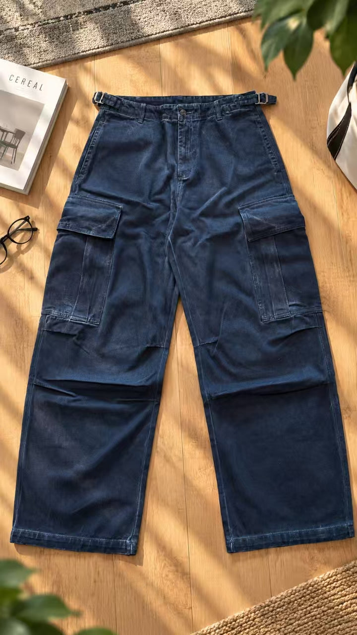 GARMENT DYED CARGO WORK PANTS