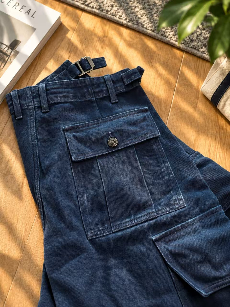 GARMENT DYED CARGO WORK PANTS