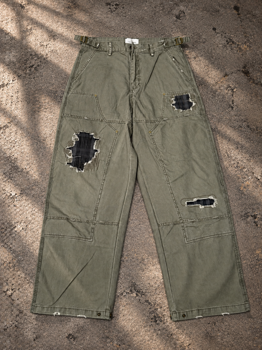 DISTRESSED MILITARY PANTS