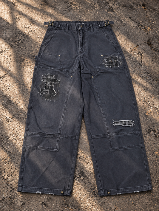 DISTRESSED MILITARY PANTS