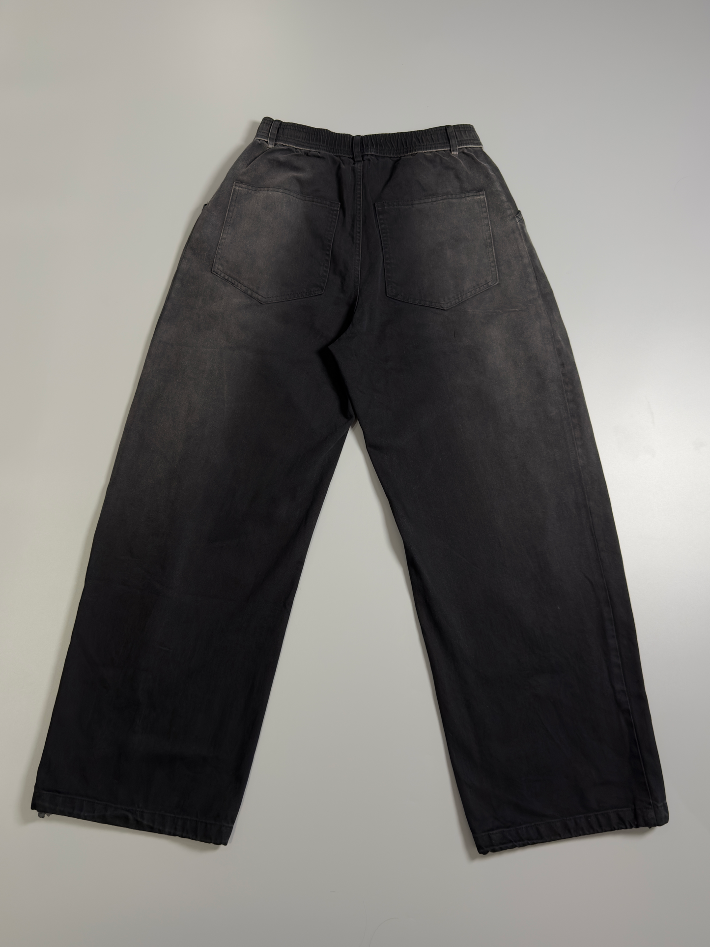 Washed Curved-Leg Trouser