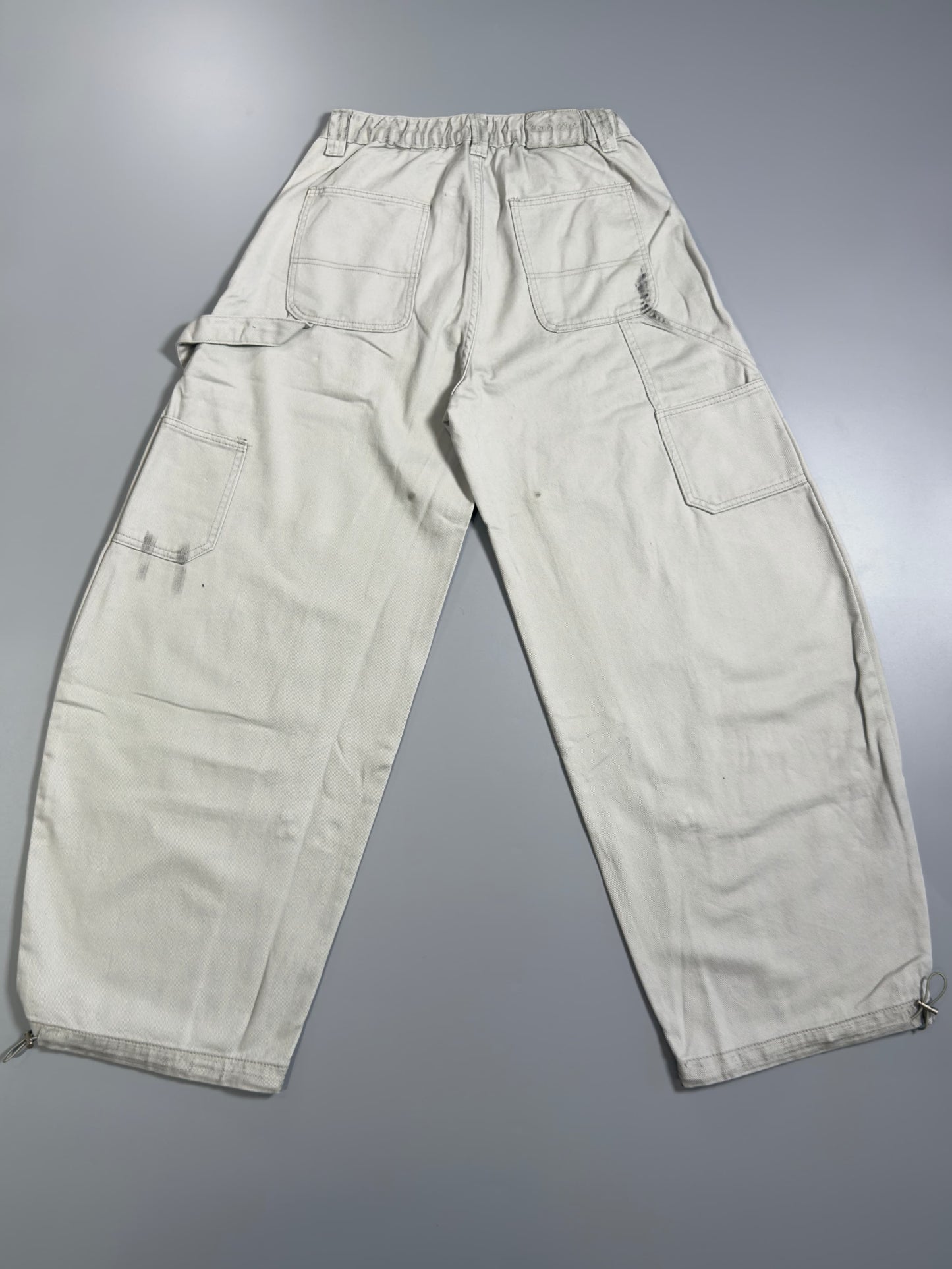 Washed Carpenter Curved-Leg Trouser