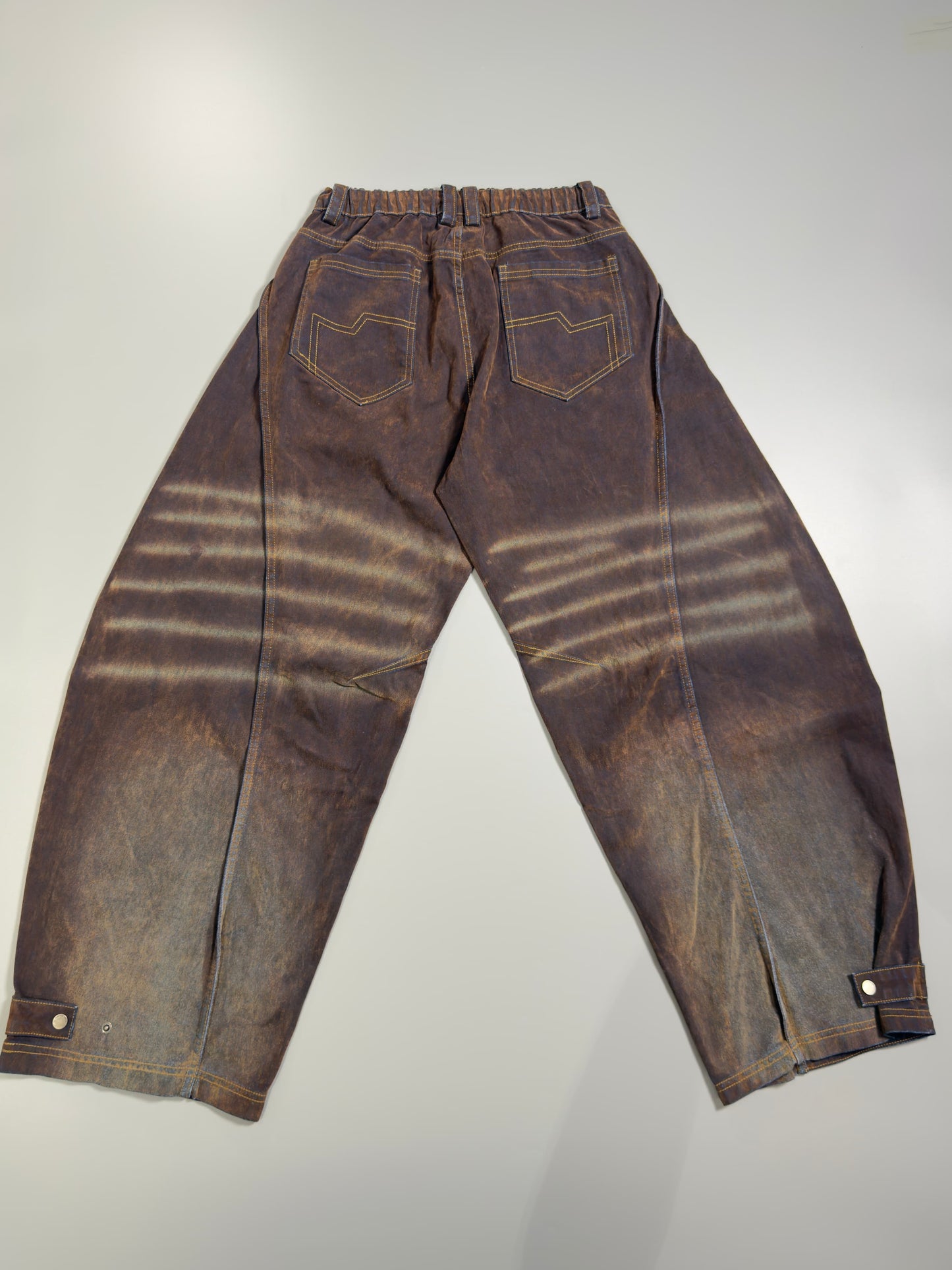 Rust Wash Brushed Cotton Trouser