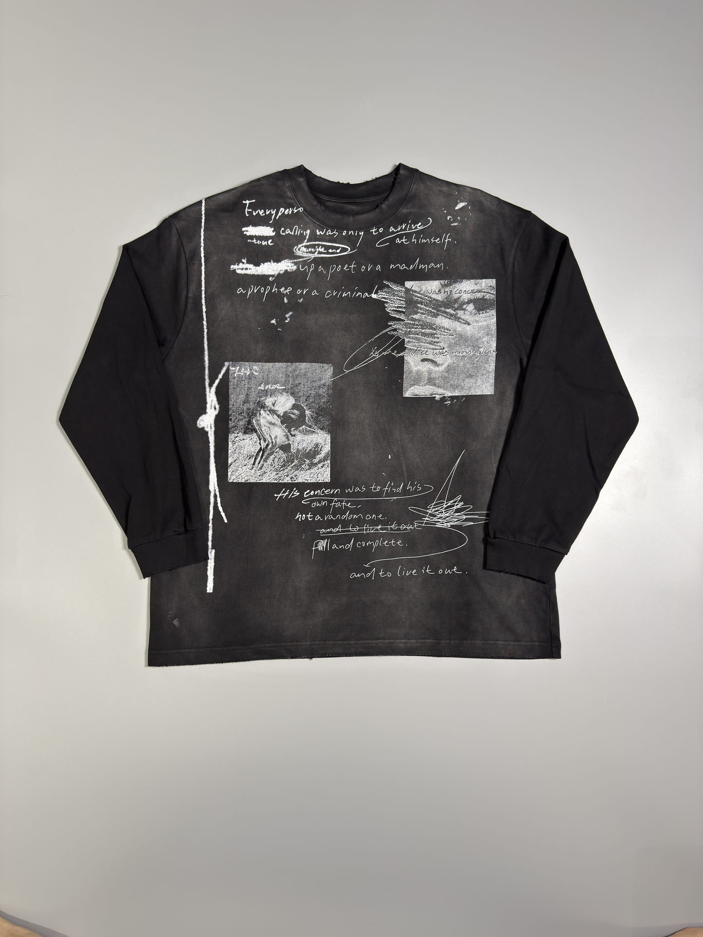 Handwritten Long Sleeve Tee