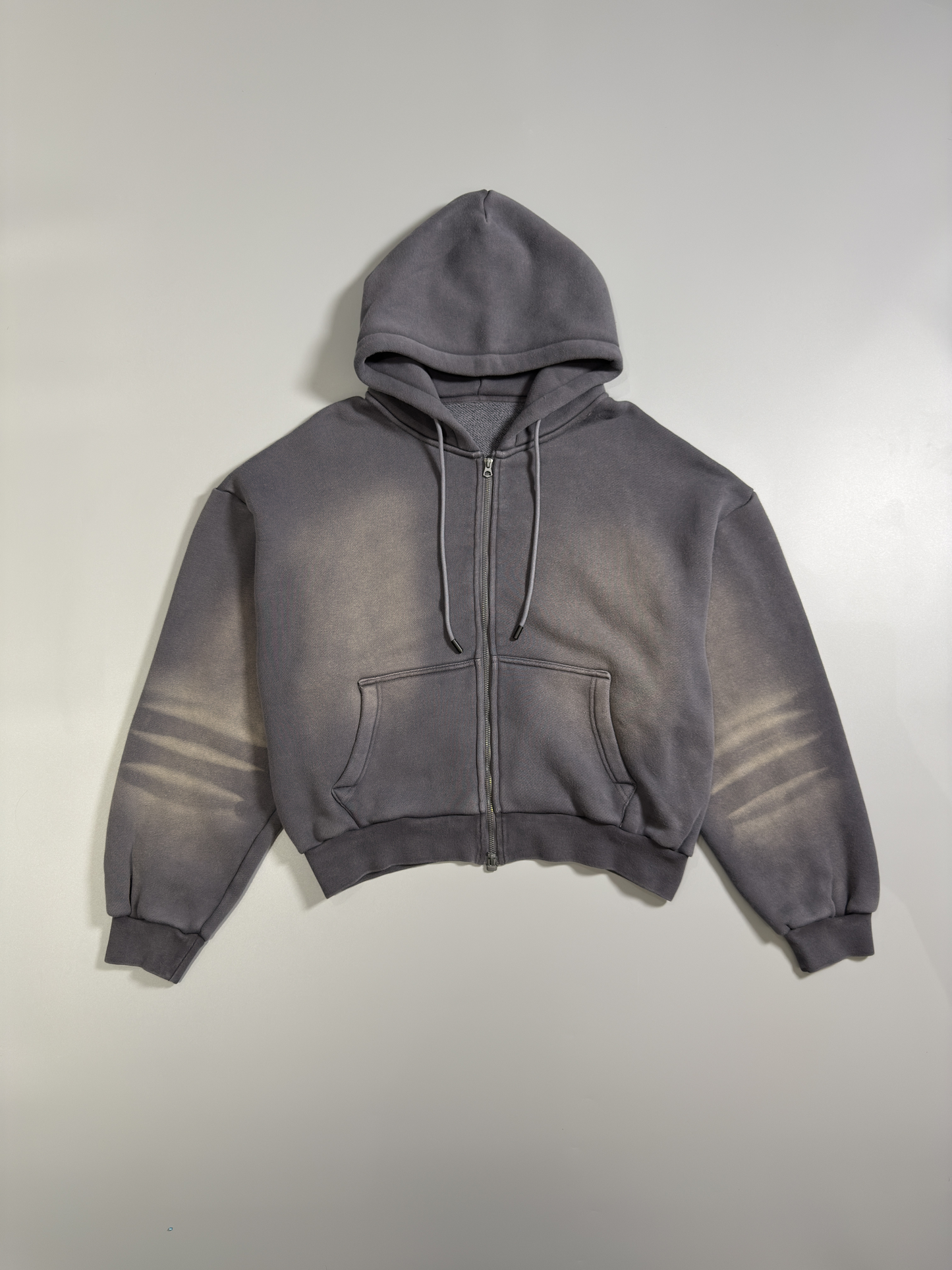 500g Heavy Cotton Washed Zip-Up