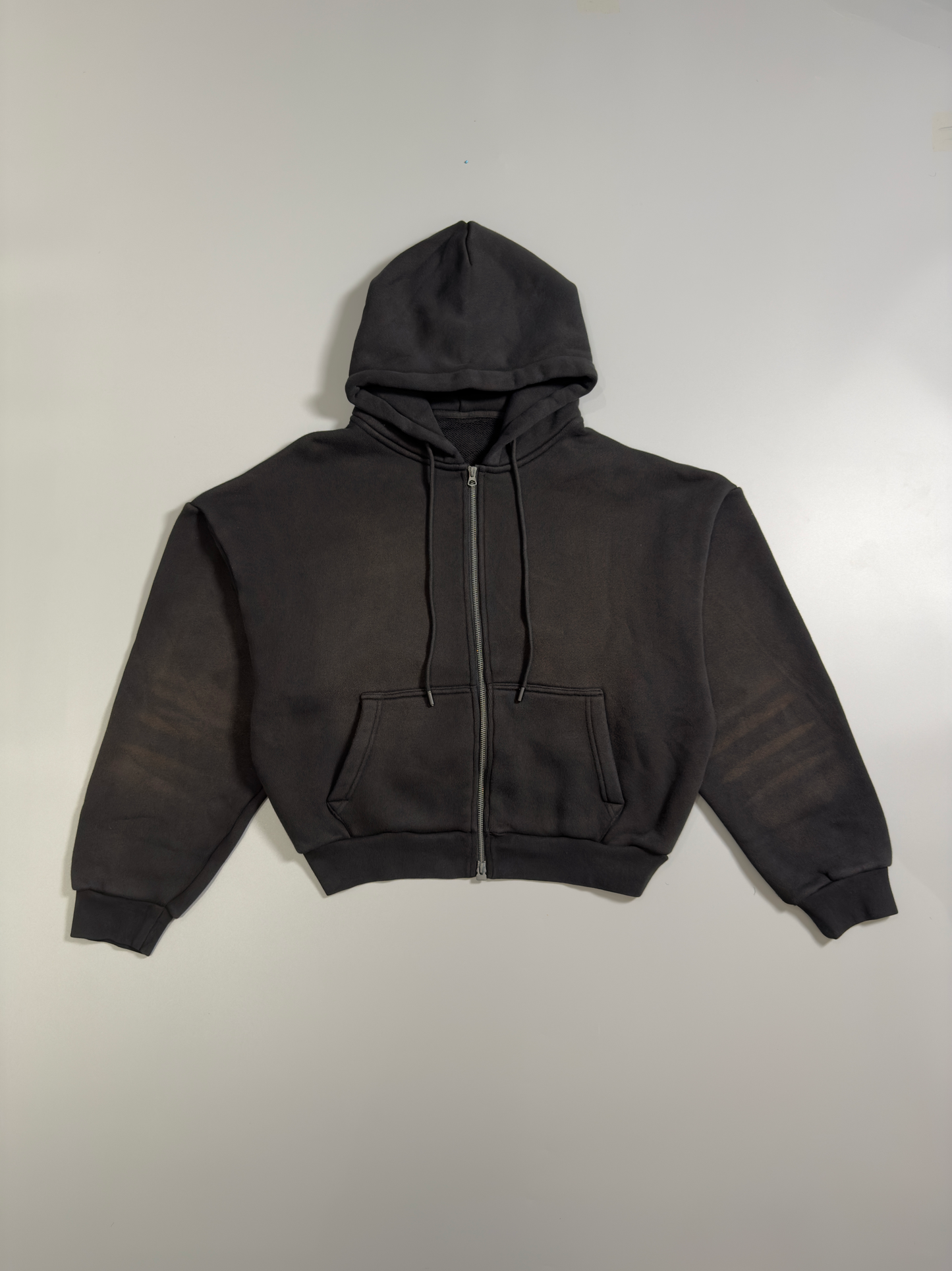 500g Heavy Cotton Washed Zip-Up
