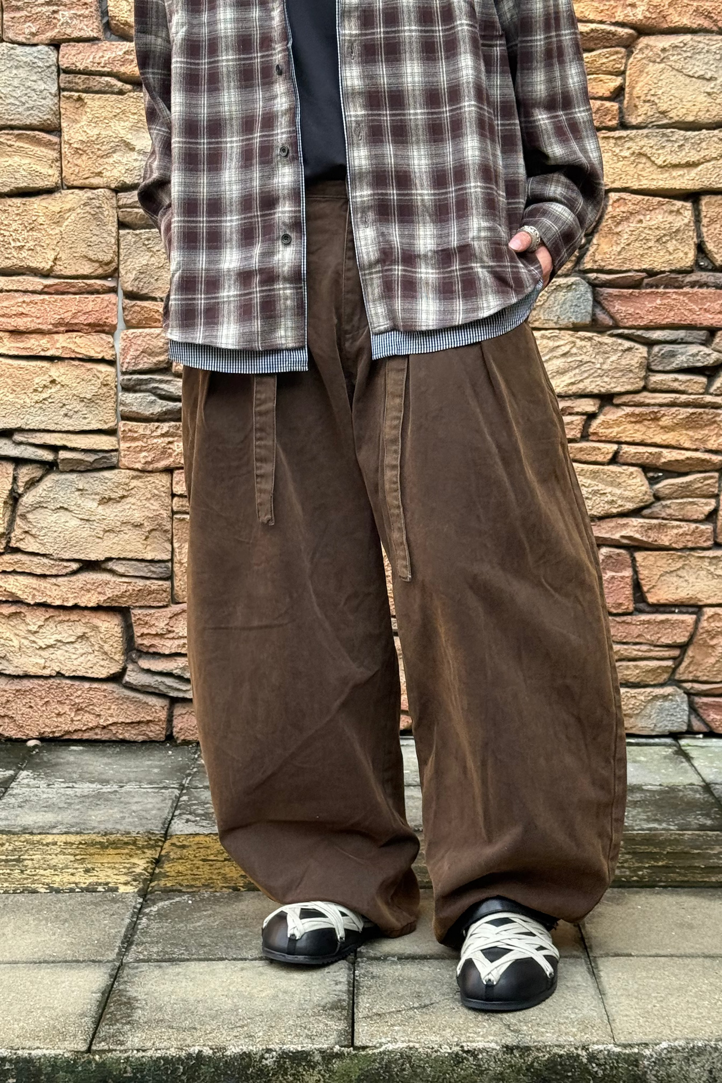 Velvet-Touch Twill Trouser