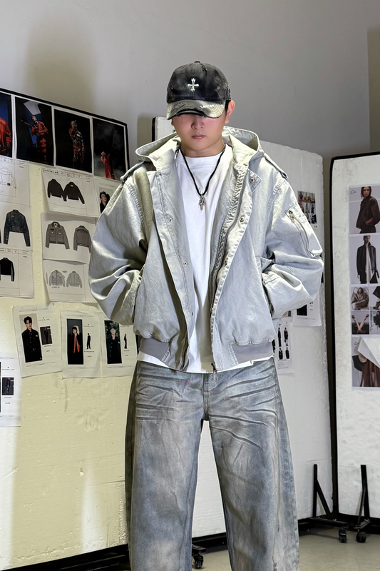 Hooded Bomber Jacket