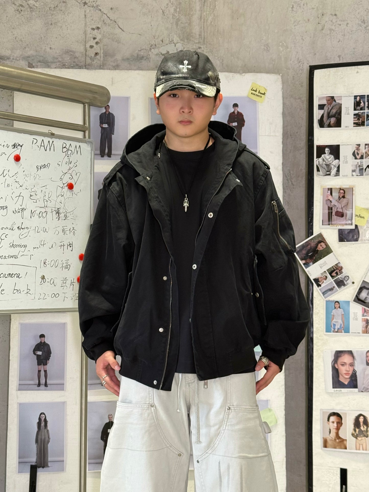 Hooded Bomber Jacket