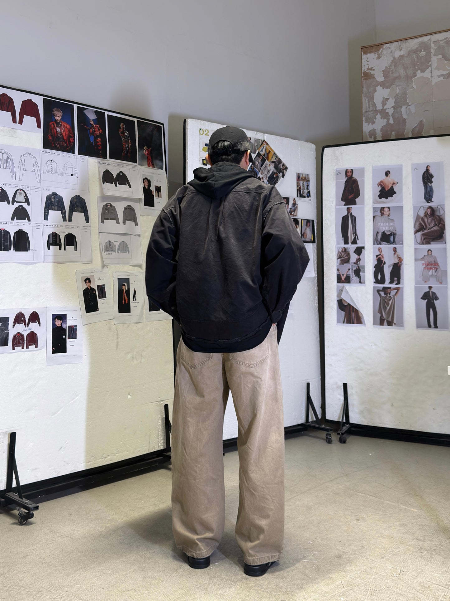 Washed Curved-Leg Trouser