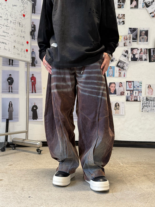 Rust Wash Brushed Cotton Trouser