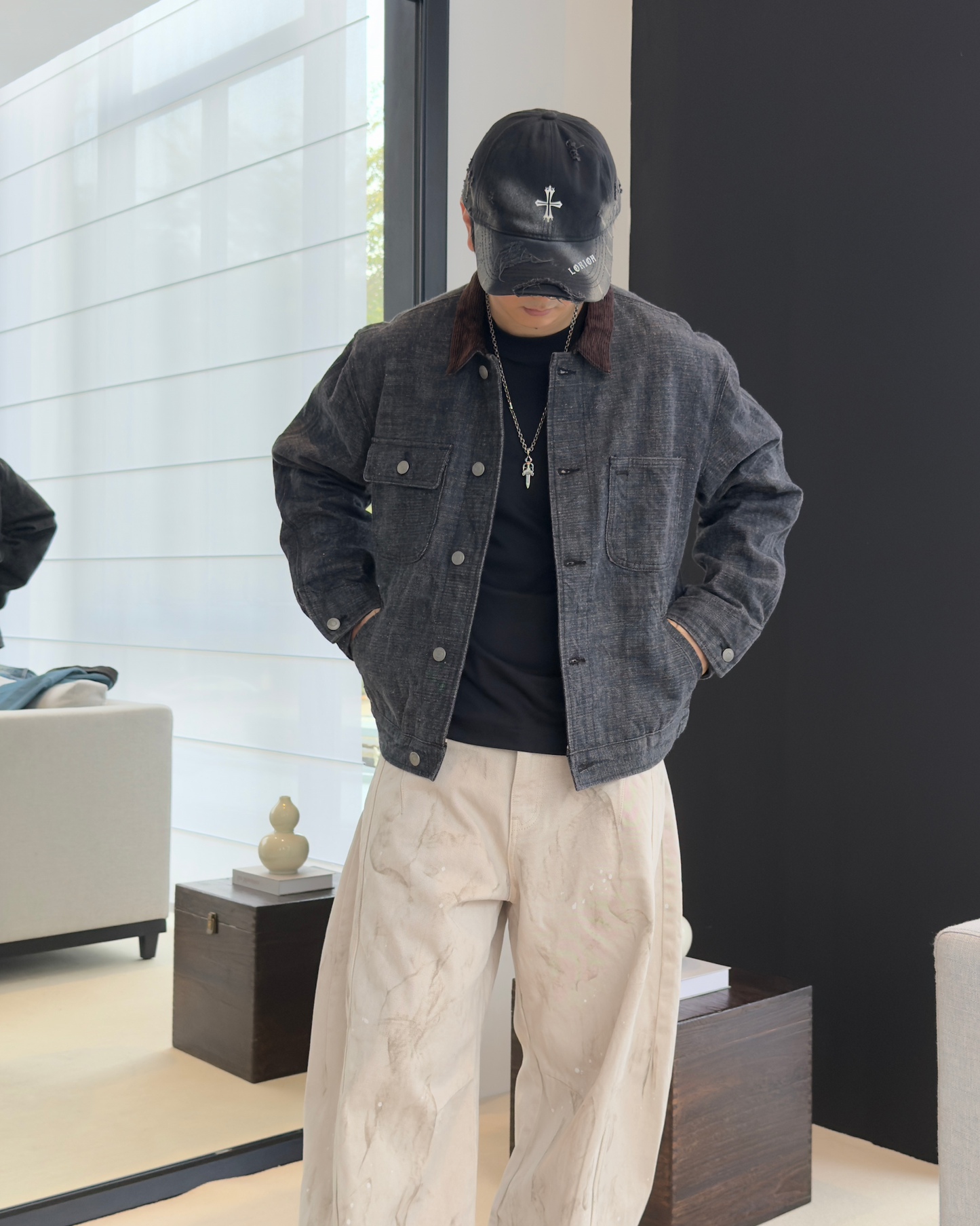 Red Selvedge Denim Jacket