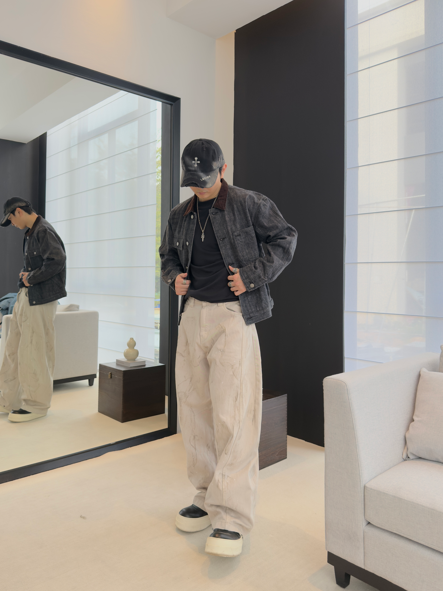 Red Selvedge Denim Jacket