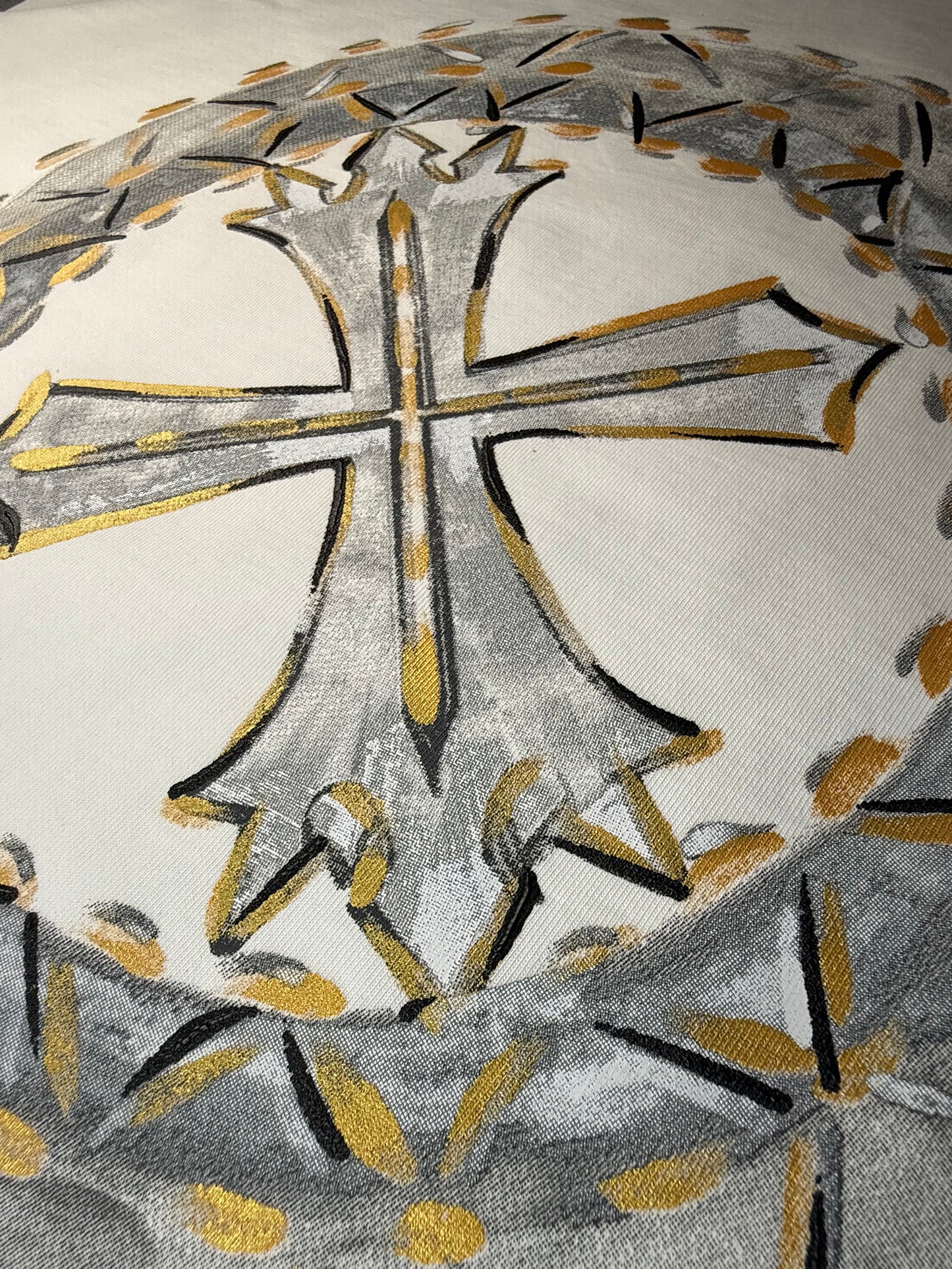 Thorns & Cross(White)