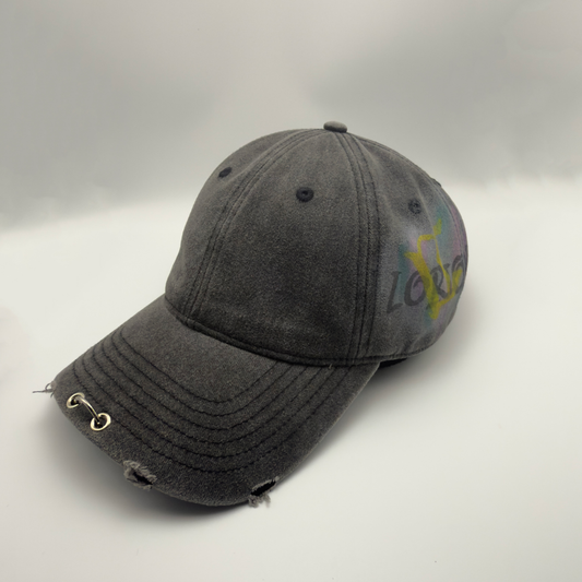 Washed Charcoal Baseball Hat