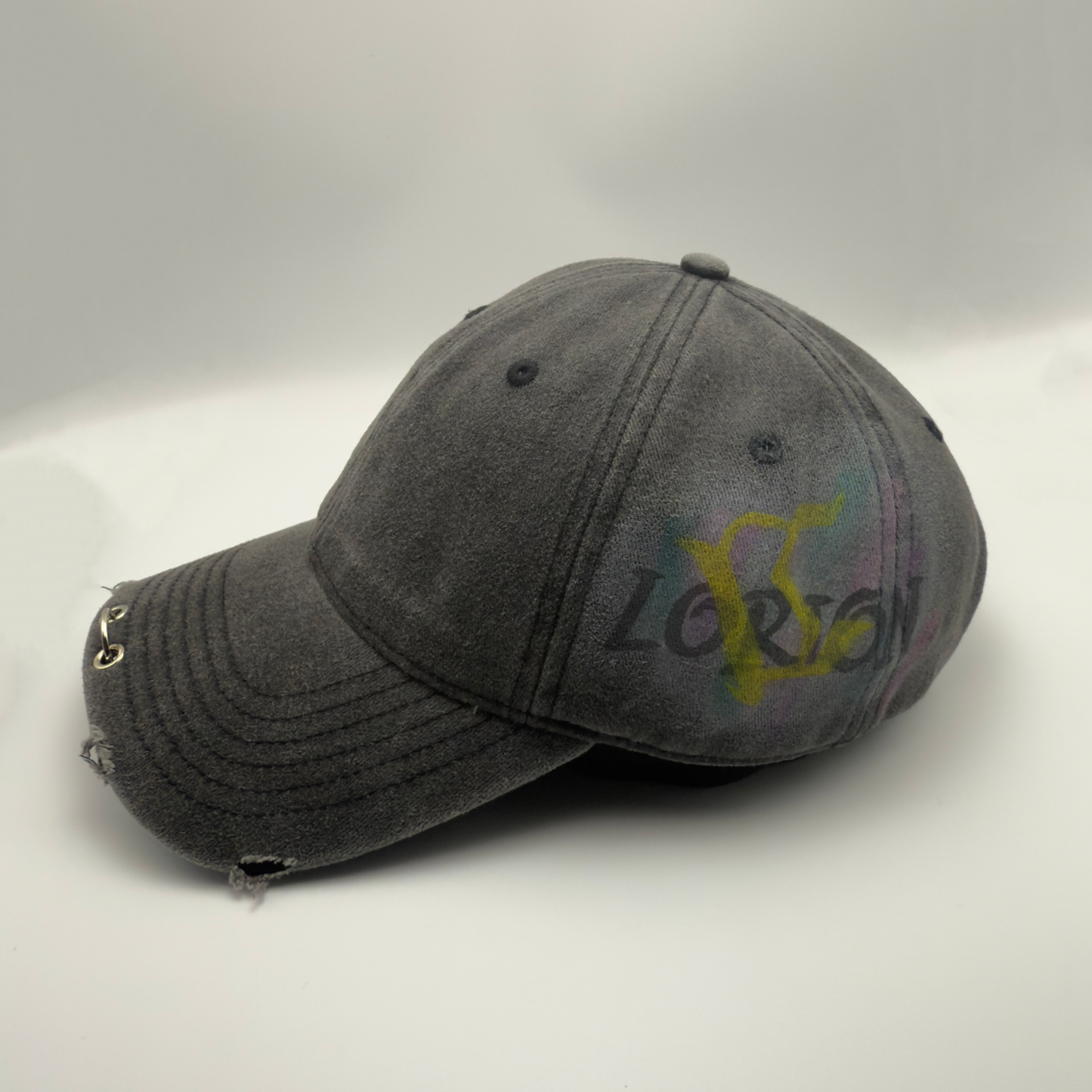 Washed Charcoal Baseball Hat