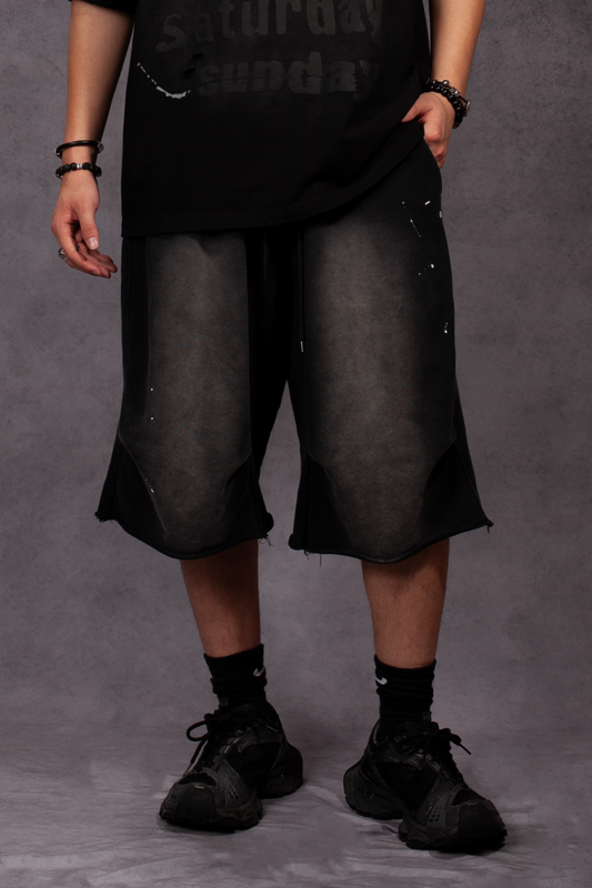 Obsidian Fade Shorts-Washed Edge Edition