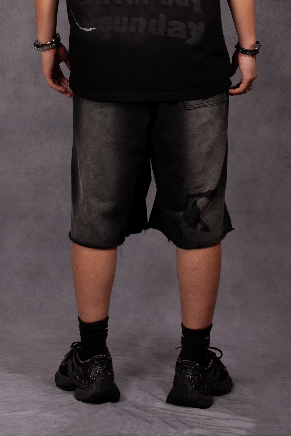Obsidian Fade Shorts-Washed Edge Edition