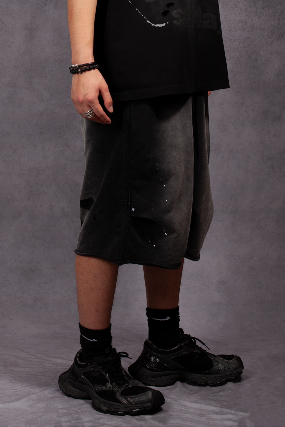 Obsidian Fade Shorts-Washed Edge Edition