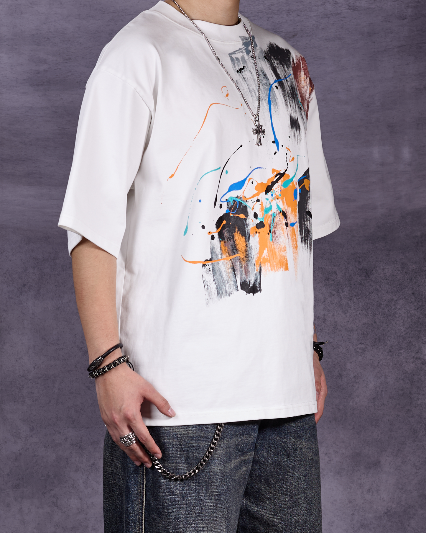 Abstract Splash (white)